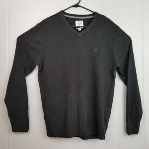Field & Stream Mens Brown Soft V-Neck Sweater